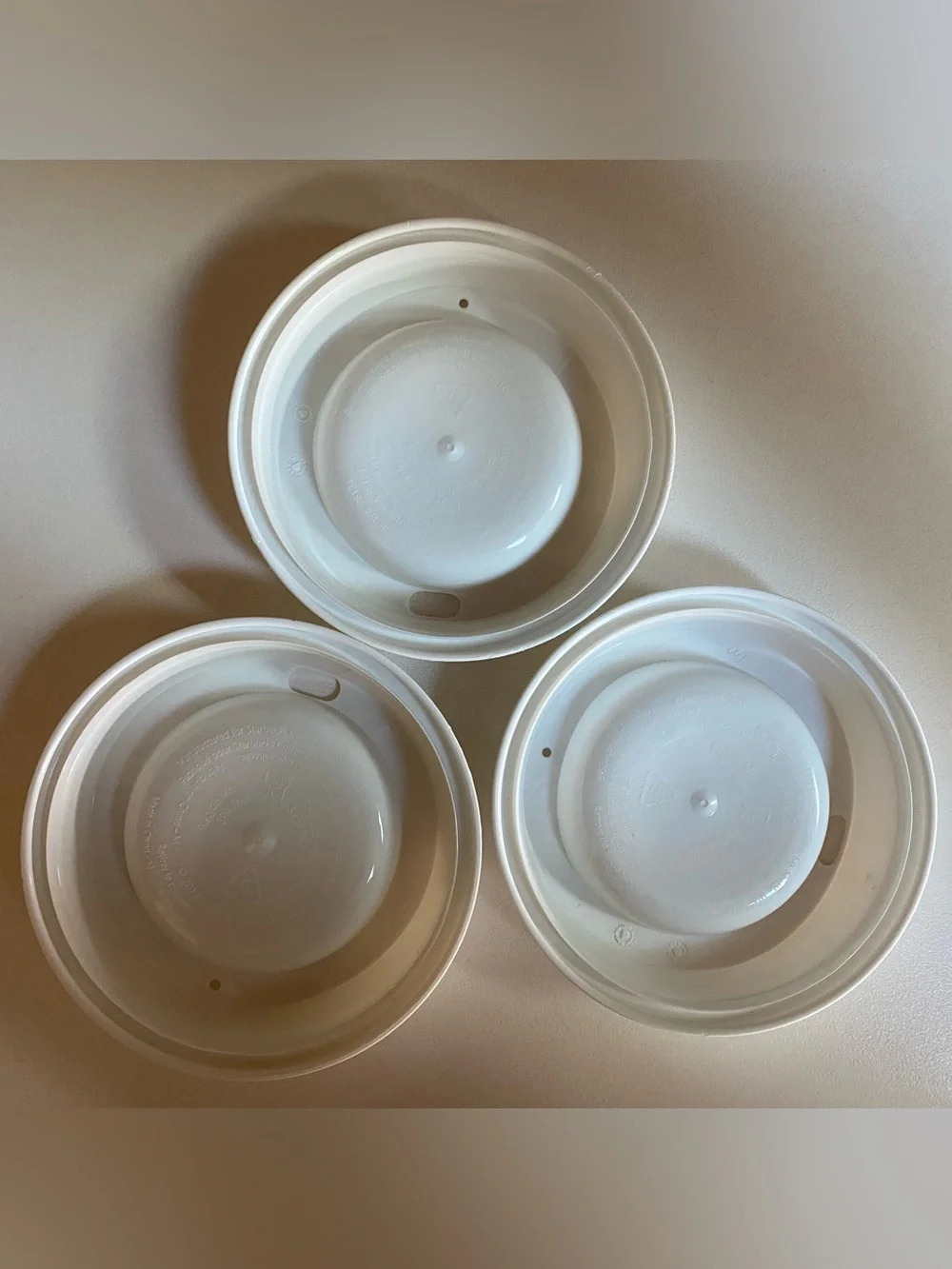 3 - 16 oz Starbucks reusable plastic coffee cups